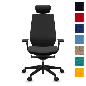 Fauteuil Accis Pro noir avec têtière