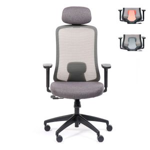 Chaise ergonomique blanche Lando - OfficePro - Prosiege