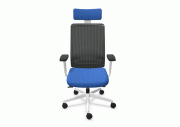 Fauteuil Wi-Max blanc résille avec têtière 2