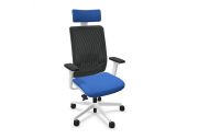 Fauteuil Wi-Max blanc résille avec têtière 1