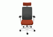 Fauteuil Wi-Max blanc résille avec têtière 2