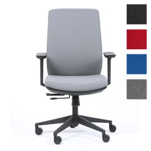 Fauteuil de bureau tapissé Sherman