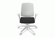 Chaise ergonomique blanche résille LightUp 2