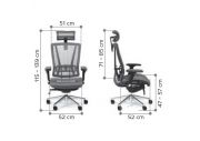 Fauteuil synchrone tout en maille Vaseat 20