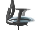 Fauteuil Eman noir tapissé 6