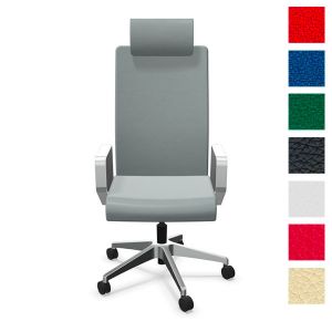 Le fauteuil de direction TheBoss : cuir et réglables multiples – UP & DESK