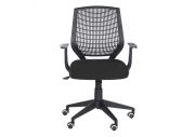 Chaise de bureau noire dossier polypropylène Newton 1