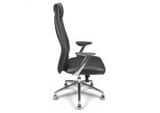 Fauteuil synchrone cuir noir Tery 5