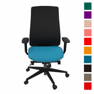 Fauteuil Eman noir résille