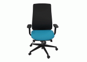 Fauteuil Eman noir résille 3