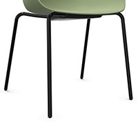 Chaise 4 pieds tapissée Loria — vue 38