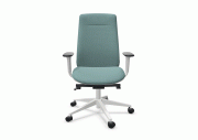 Fauteuil Eman blanc tapissé 4