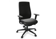 Fauteuil Eman noir tapissé 1