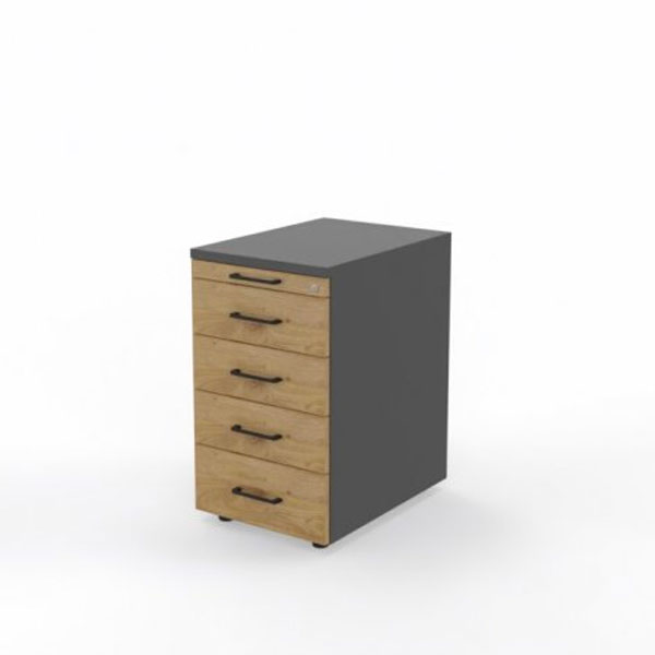 Caisson hauteur bureau 4 tiroirs avec plumier Op Lite - Maro