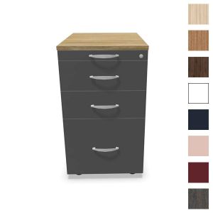 Caisson hauteur bureau 3 tiroirs avec plumier Op Lite