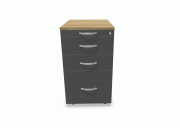 Caisson hauteur bureau 3 tiroirs avec plumier Op Lite 3