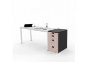 Caisson hauteur bureau 3 tiroirs avec plumier Op Lite 9