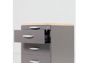 Caisson hauteur bureau 3 tiroirs avec plumier Op Lite 6