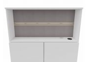 Panneau en tissu avec rail pour bureau StartUs-S 12