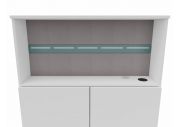 Panneau en tissu avec rail pour bureau StartUs-S 9