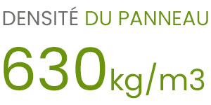 Densité panneau 630 kg/m3