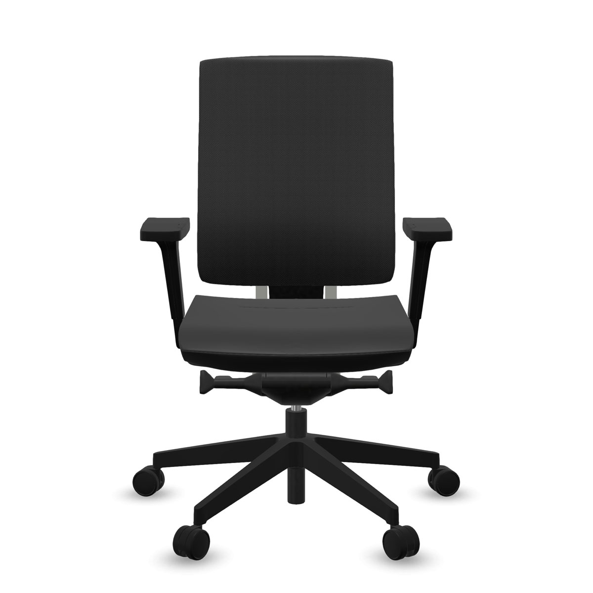 Chaise Ergonomique Ergohuman V2, siège rembourré, structure noire