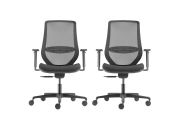 Lot de 2 chaises de bureau Ronda 1