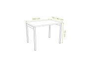 Bureau droit individuel 100 cm Ogi Y 3