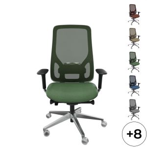 Fauteuil direction Eman noir résille