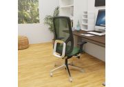 Fauteuil direction Eman noir résille 2