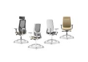 Fauteuil direction Eman noir tapissé 4
