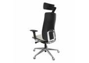 Fauteuil direction Eman noir tapissé avec têtière 5
