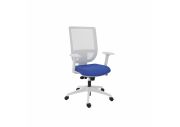 Fauteuil structure blanche dossier résille Tertio 1