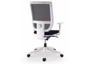Fauteuil structure blanche dossier résille Tertio 6