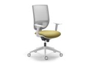 Fauteuil structure blanche dossier résille Tertio 8