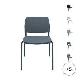 Chaise 4 pieds assise et dossier polypropylène Adio
