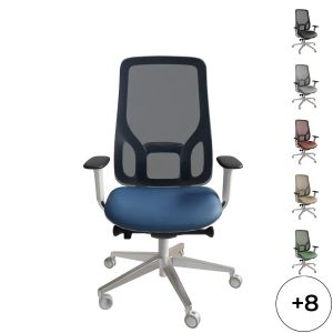 Fauteuil direction Eman blanc résille
