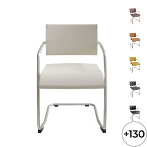 Fauteuil visiteur dossier moyen piètement luge Zoom