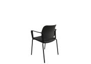 Fauteuil 4 pieds assise et dossier polypropylène avec accoudoirs Adio 4