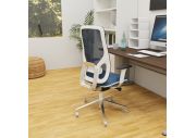 Fauteuil direction Eman blanc résille 2
