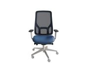 Fauteuil direction Eman blanc résille 3
