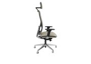 Fauteuil direction Eman noir résille avec têtière 4