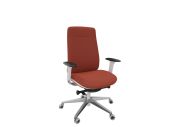 Fauteuil direction Eman blanc tapissé 1