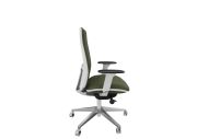 Fauteuil direction Eman blanc tapissé 4
