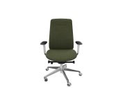 Fauteuil direction Eman blanc tapissé 3