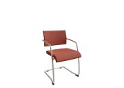 Fauteuil visiteur dossier moyen piètement luge Zoom 1