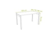Bureau droit individuel 120 cm Ogi Y 3