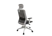 Fauteuil ergonomique blanc avec têtière Scott 3