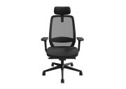 Fauteuil avec assise épaisse accoudoirs 4D et têtière Busy 1