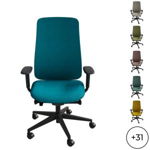 Fauteuil Eman noir toile